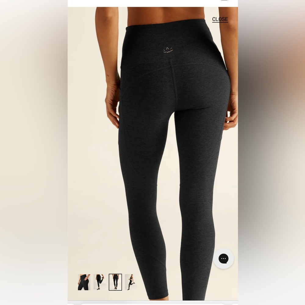 Beyond Yoga Black High-Waisted Leggings. Size Medium.